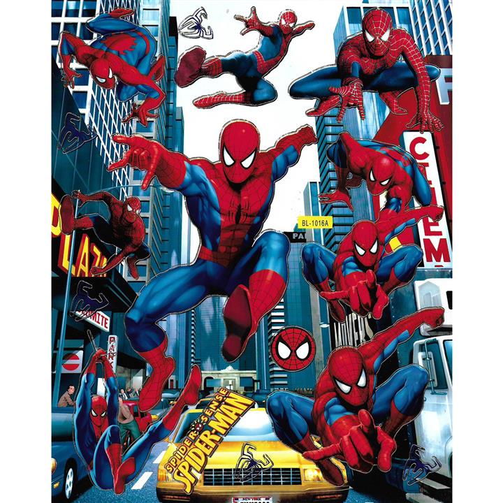 استیکر کودک طرح مرد عنکبوتی مدل spider man -B 1016